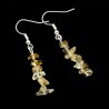 Boucles d'oreilles baroques en citrine extra