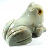 Grenouille en stéatite du Pérou 8cm - figurine de collection