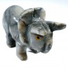 Tricératops en stéatite du Pérou 8cm - figurine de collection