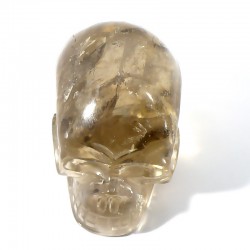 crâne sculpté en quartz fumé du Brésil 5cm