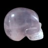 crâne sculpté en quartz rose du Brésil 3cm
