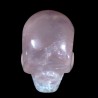 crâne sculpté en quartz rose du Brésil 3cm