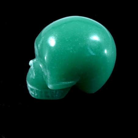 crâne sculpté en aventurine du Brésil 3cm