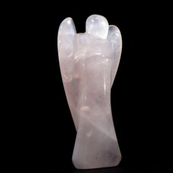 Ange sculpté en quartz rose du Brésil 9cm