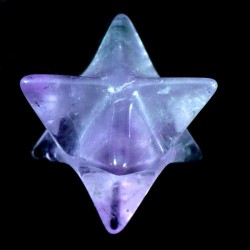 étoile merkaba en améthyste du Brésil 2cm