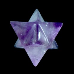 étoile merkaba en améthyste du Brésil 2,5cm