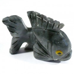 Poisson en stéatite du Pérou 4cm - figurine de collection