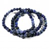 bracelet perles facettées 6mm en sodalite