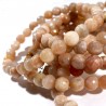bracelet en pierre de soleil perles facettées 6mm