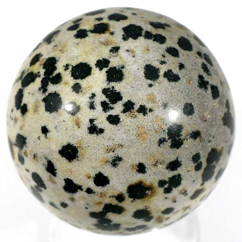 Boule en jaspe dalmatien 4cm Boule en jaspe dalmatien 4cm