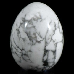 oeuf en howlite - magnésite 5cm