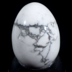 oeuf en howlite - magnésite 3cm