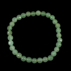 Bracelet perles facettées 6mm en aventurine