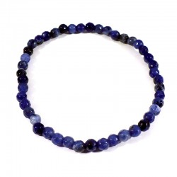 bracelet en sodalite perles facettées 4mm