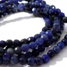 bracelet en sodalite perles facettées 4mm