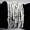 bracelet en howlite perles facettées 4mm