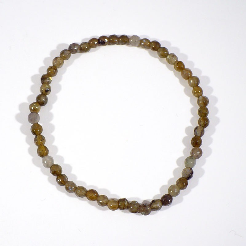 bracelet en labradorite perles facettées 4mm