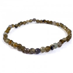 bracelet en labradorite perles facettées 4mm