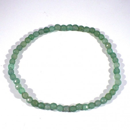 Bracelet en aventurine perles facettées 4mm