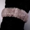 bracelet en quartz rose perles rectangulaires