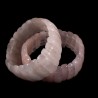 bracelet en quartz rose perles rectangulaires