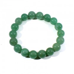 Bracelet en aventurine perles rondes 10mm