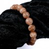 bracelet en pierre de soleil perles rondes 10mm