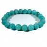 bracelet en amazonite perles rondes 10mm