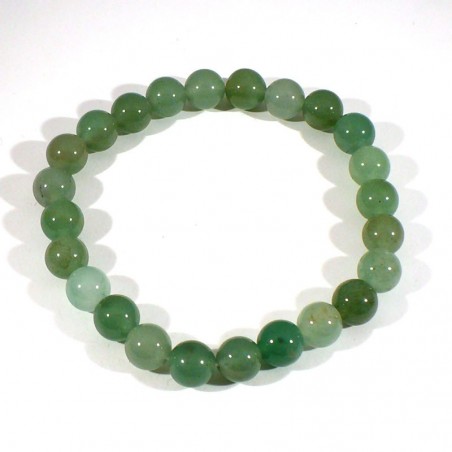 Bracelet en aventurine perles rondes 8mm