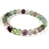 Bracelet en fluorine perles rondes 8mm