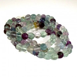 Bracelet en fluorine perles rondes 8mm