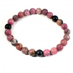 bracelet en rhodonite perles rondes 8mm