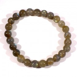 bracelet en labradorite perles rondes 8mm