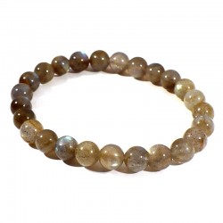 bracelet en labradorite perles rondes 8mm
