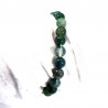 bracelet en agate mousse perles rondes 8mm