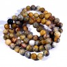 bracelet en agate crazy lace perles rondes 8mm