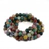 bracelet en agate multicolore perles rondes 8mm