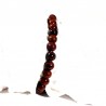 bracelet en obsidienne acajou perles rondes 6mm