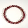 bracelet en rhodonite perles rondes 6mm