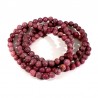 bracelet en rhodonite perles rondes 6mm