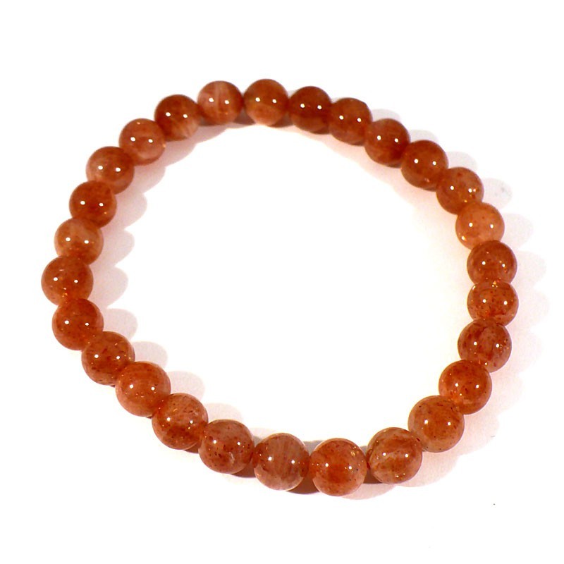 bracelet en pierre de soleil perles rondes 6mm bracelet en pierre de soleil perles rondes 6mm
