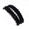 bracelet en onyx noir perles rondes 6mm