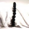 bracelet en tourmaline noire perles rondes 6mm