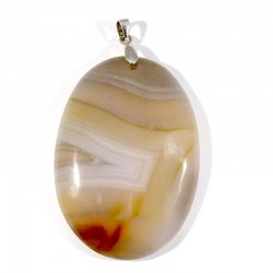 Pendentifs en agate naturelle claire diverses formes