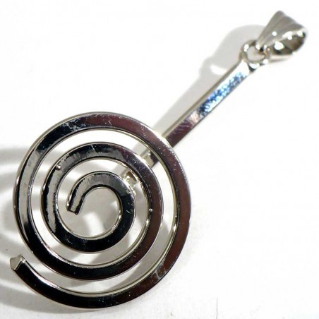Support spirale porte donuts metal argenté 4cm