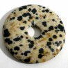 Pendentif donuts en jaspe dalmatien 3cm