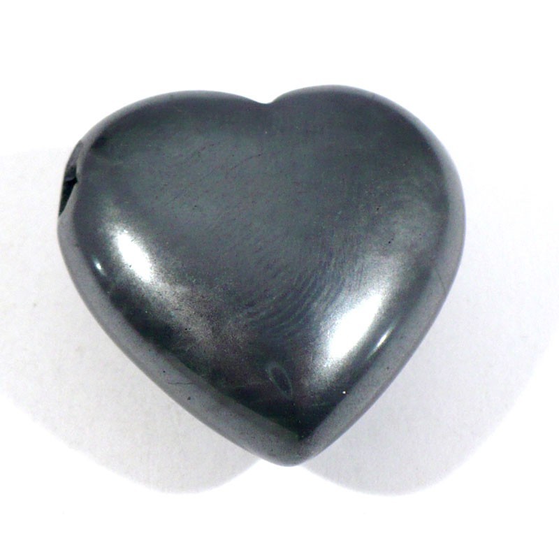 Pendentif coeur en hématite