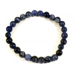 Bracelet enfant en sodalite perles rondes 6mm