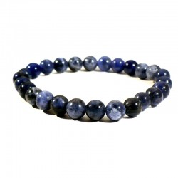 Bracelet enfant en sodalite perles rondes 6mm