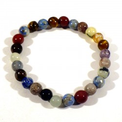 Bracelet enfant pierres mélangées 6mm